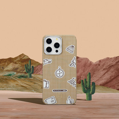 iPhone 15 Pro Max Kılıf M-safe Şarj Özellikli Awa Tasarımlı 1500D Aramid Fiber Pitaka Ultra-Slim Classic Serisi Canyon Kılıf