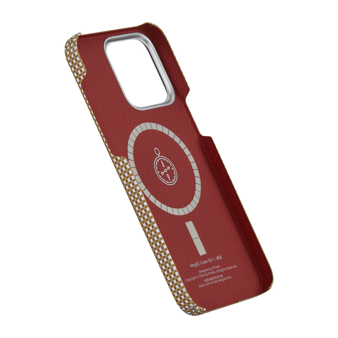 iPhone 15 Pro Max Kılıf M-safe Şarj Özellikli Awa Tasarımlı 1500D Aramid Fiber Pitaka Ultra-Slim Classic Serisi Canyon Kılıf