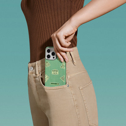 iPhone 15 Pro Max Kılıf M-safe Şarj Özellikli Awa Tasarımlı 1500D Aramid Fiber Pitaka Ultra-Slim Classic Serisi Forest Kılıf