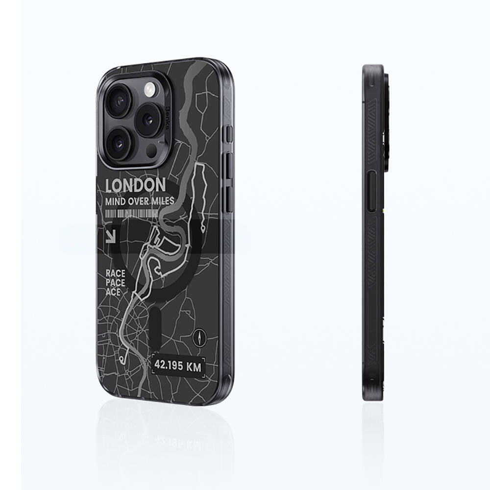 iPhone 15 Pro Max Kılıf M-safe Şarj Özellikli Benks City Serisi Kılıf