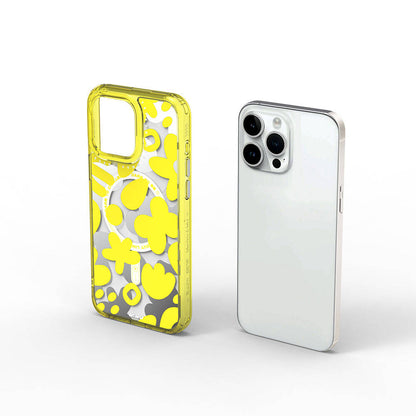 iPhone 15 Pro Max Kılıf M-safe Şarj Özellikli Boya Desenli Wiwu Fluorescent G Serisi Kılıf