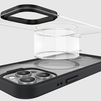 iPhone 15 Pro Max Kılıf M-safe Şarj Özellikli Casebang Body Frame Kılıf