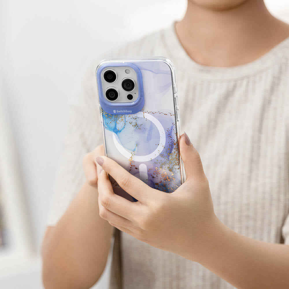 iPhone 15 Pro Max Kılıf M-safe Şarj Özellikli Çift IMD Baskılı Lisanslı Switcheasy Artist-M Veil Kılıf