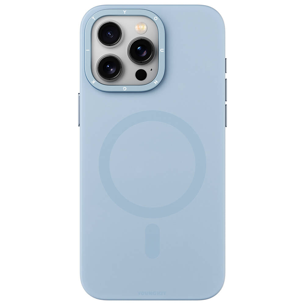 iPhone 15 Pro Max Kılıf M-safe Şarj Özellikli Çizilmeye ve Aşınmaya Dayanıklı Youngkit Velvet Serisi Kılıf