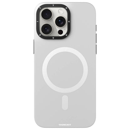 iPhone 15 Pro Max Kılıf M-safe Şarj Özellikli Çizilmeye ve Aşınmaya Dayanıklı Youngkit Velvet Serisi Kılıf