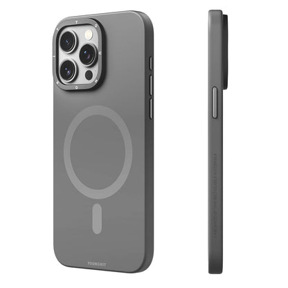 iPhone 15 Pro Max Kılıf M-safe Şarj Özellikli Çizilmeye ve Aşınmaya Dayanıklı Youngkit Velvet Serisi Kılıf