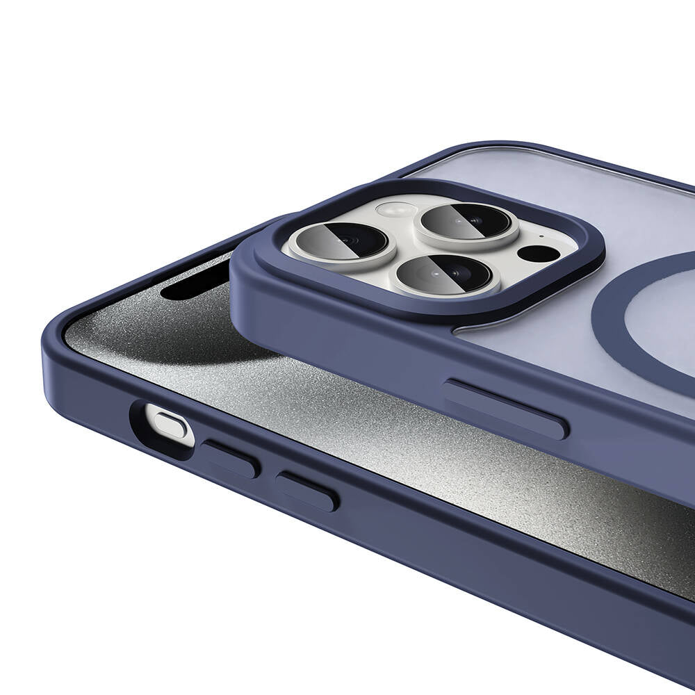 iPhone 15 Pro Max Kılıf M-safe Şarj Özellikli Mat Arka Yüzey Zore Sio Kılıf