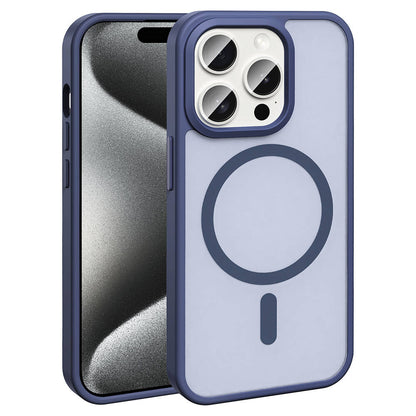 iPhone 15 Pro Max Kılıf M-safe Şarj Özellikli Mat Arka Yüzey Zore Sio Kılıf