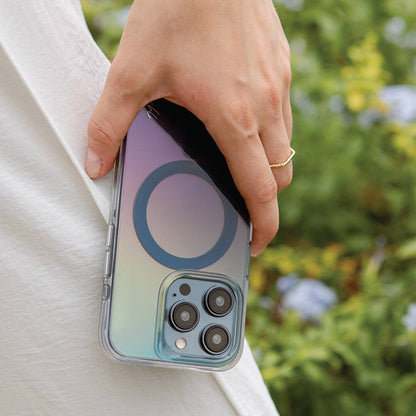 iPhone 15 Pro Max Kılıf M-safe Şarj Özellikli Mistik Mor Renkli Coehl Dazze Kılıf