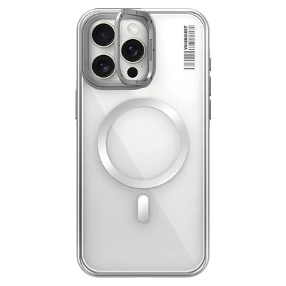 iPhone 15 Pro Max Kılıf M-safe Şarj Özellikli Sararma Önleyici Youngkit Crystal Grid Kılıf