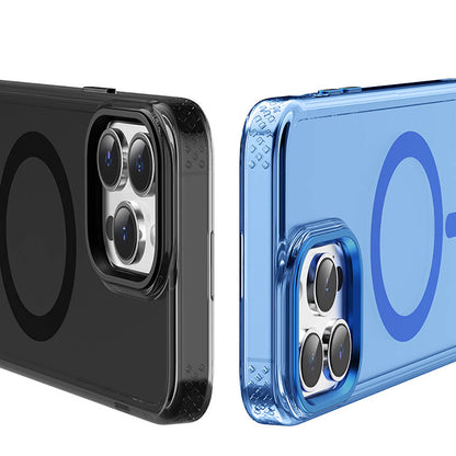 iPhone 15 Pro Max Kılıf M-safe Şarj Özellikli Saydam Arka Yüzey Recci Crystal Color Serisi Kılıf