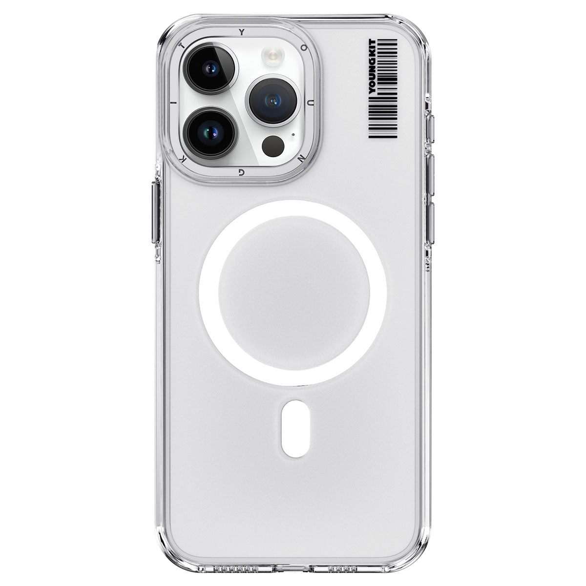 iPhone 15 Pro Max Kılıf M-safe Şarj Özellikli Şeffaf Youngkit Crystal Shield Serisi Kılıf