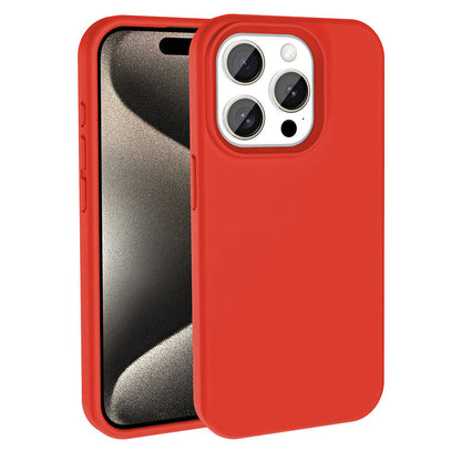 iPhone 15 Pro Max Kılıf M-safe Şarj Özellikli Sıvı Teknolojili Silinebilir Sert Zore Kivi Kılıf