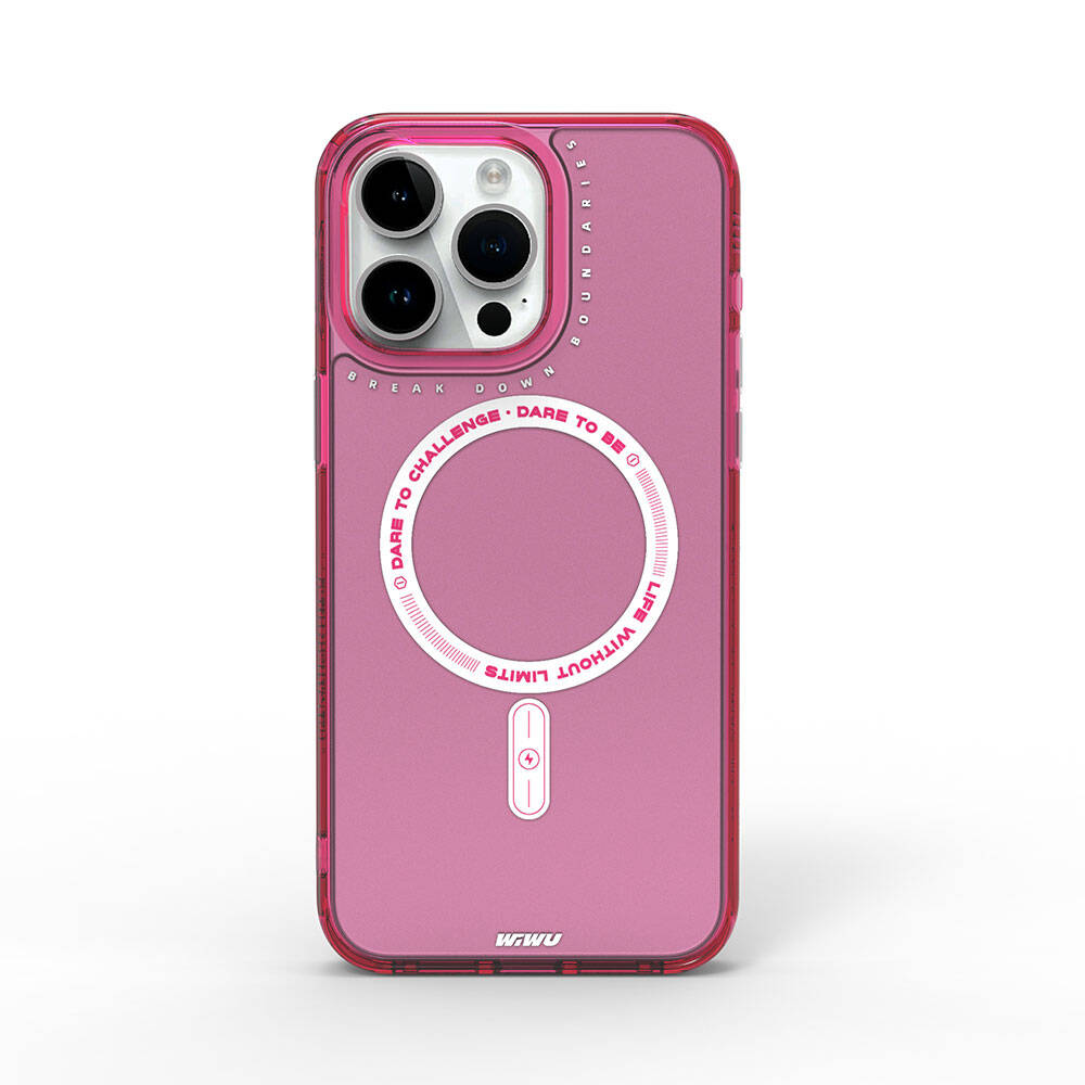 iPhone 15 Pro Max Kılıf M-safe Şarj Özellikli Wiwu Basic Color J Serisi Kılıf