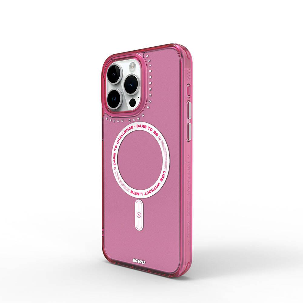 iPhone 15 Pro Max Kılıf M-safe Şarj Özellikli Wiwu Basic Color J Serisi Kılıf
