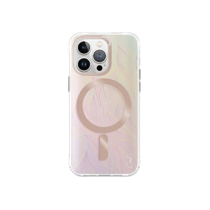 iPhone 15 Pro Max Kılıf M-safe Şarj Özellikli Yaprak Desenli Coehl Willow Kılıf
