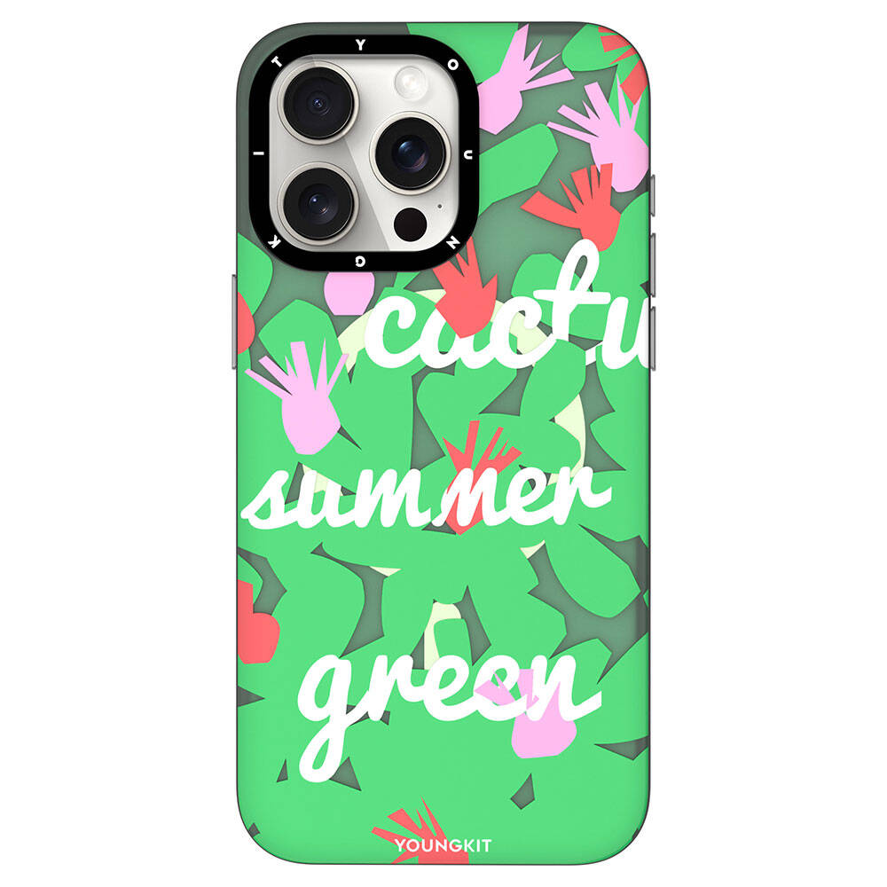 iPhone 15 Pro Max Kılıf M-safe Şarj Özellikli Yaz Meyvesi Desenli Youngkit Fruity Flavour Serisi Kılıf