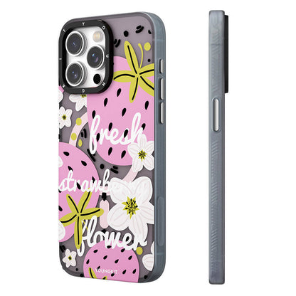 iPhone 15 Pro Max Kılıf M-safe Şarj Özellikli Yaz Meyvesi Desenli Youngkit Fruity Flavour Serisi Kılıf