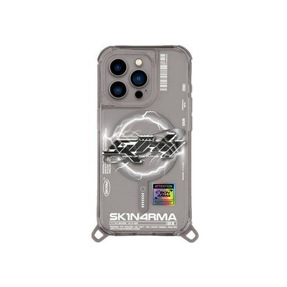 iPhone 15 Pro Max Kılıf M-safe Şarj Özellikli Yazı Desenli SkinArma Bolt Kılıf