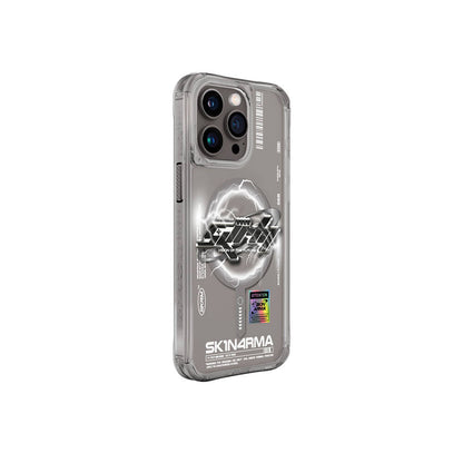 iPhone 15 Pro Max Kılıf M-safe Şarj Özellikli Yazı Desenli SkinArma Bolt Kılıf