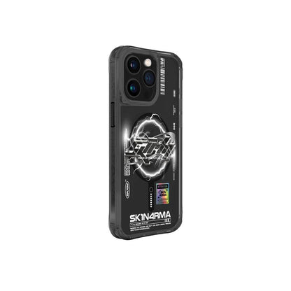 iPhone 15 Pro Max Kılıf M-safe Şarj Özellikli Yazı Desenli SkinArma Bolt Kılıf