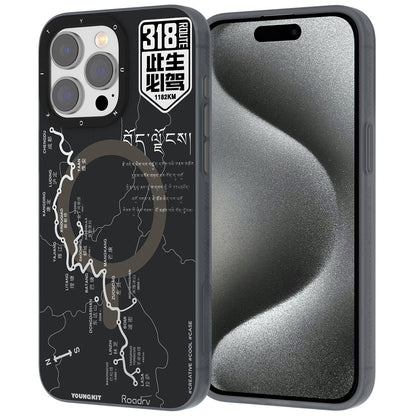 iPhone 15 Pro Max Kılıf M-safe Şarj Özellikli Youngkit 318 Road Serisi Kılıf