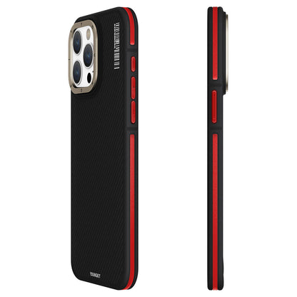 iPhone 15 Pro Max Kılıf M-safe Şarj Özellikli YoungKit 600D Kevlar Kılıf
