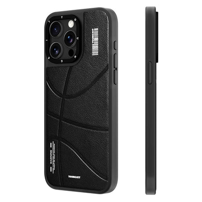 iPhone 15 Pro Max Kılıf M-safe Şarj Özellikli Youngkit Backboard Serisi Leather Kılıf