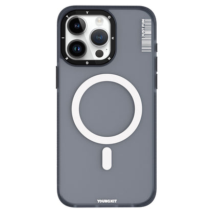 iPhone 15 Pro Max Kılıf M-safe Şarj Özellikli Youngkit Colored Sand Serisi Kılıf