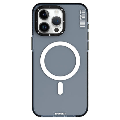 iPhone 15 Pro Max Kılıf M-safe Şarj Özellikli YoungKit Crystal Color Serisi Kılıf