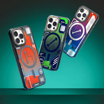 iPhone 15 Pro Max Kılıf M-safe Şarj Özellikli YoungKit Galaxy Serisi Kılıf