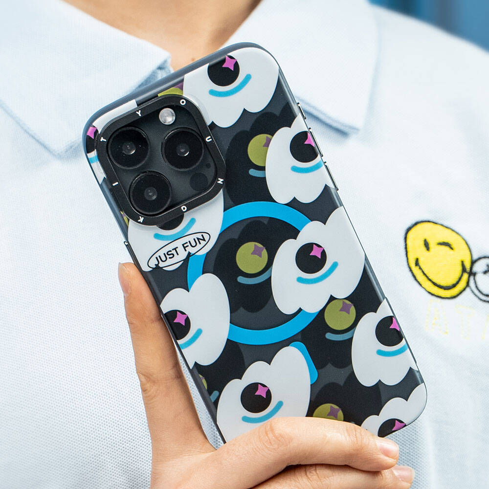 iPhone 15 Pro Max Kılıf M-safe Şarj Özellikli Youngkit Happy View Serisi Kılıf
