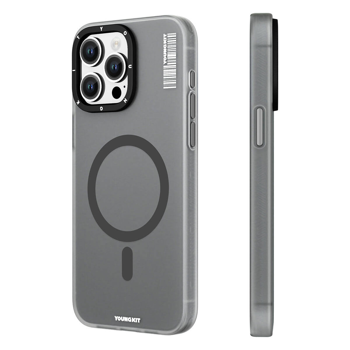 iPhone 15 Pro Max Kılıf M-safe Şarj Özellikli Youngkit Hidden Sand Serisi Kılıf