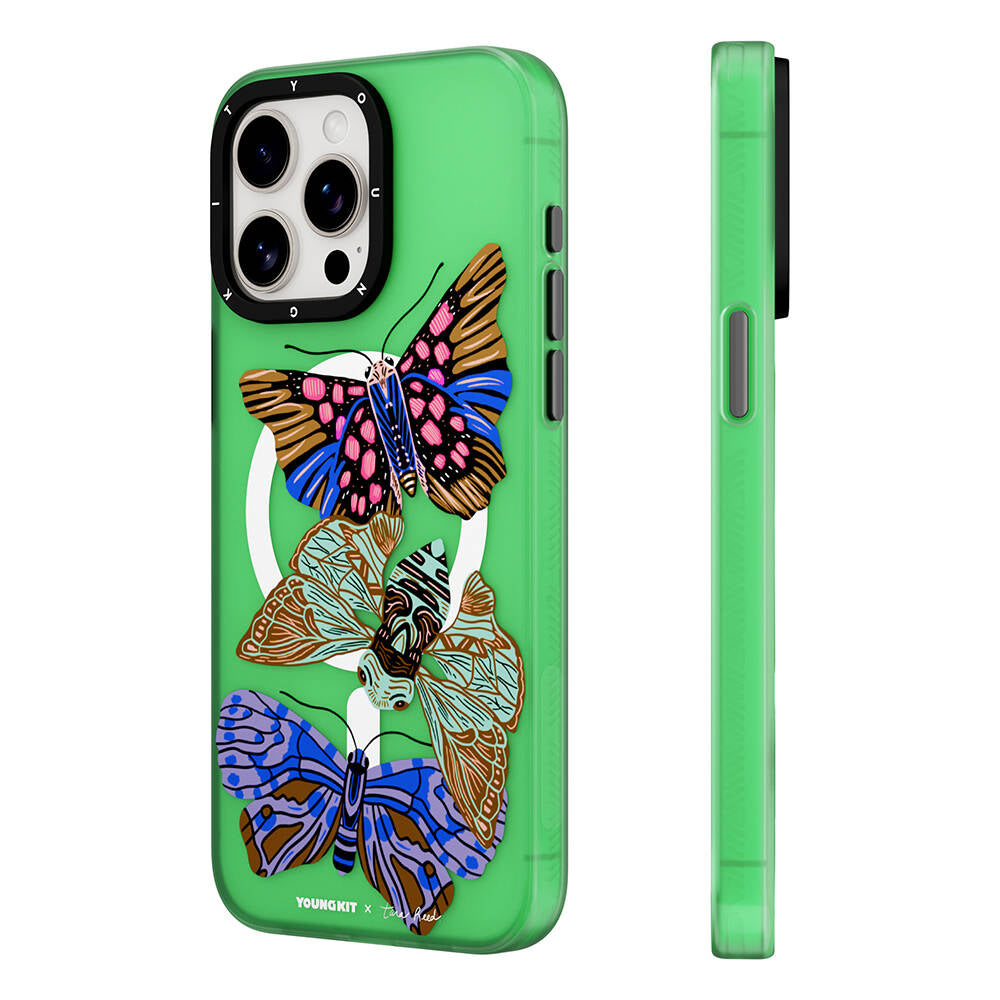 iPhone 15 Pro Max Kılıf M-safe Şarj Özellikli YoungKit Huagu Serisi Kılıf