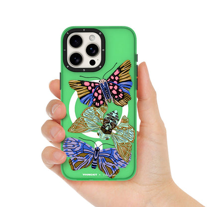 iPhone 15 Pro Max Kılıf M-safe Şarj Özellikli YoungKit Huagu Serisi Kılıf