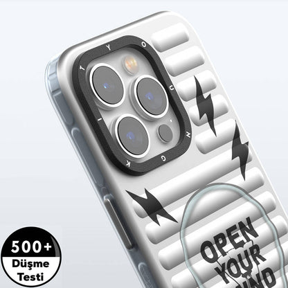 iPhone 15 Pro Max Kılıf M-safe Şarj Özellikli Youngkit Open Mind Serisi Kılıf