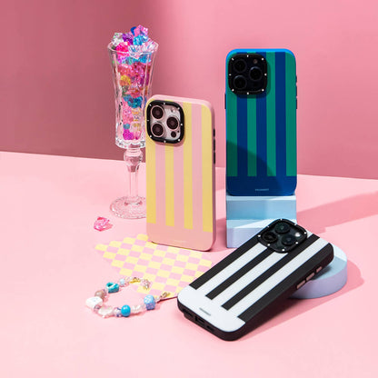 iPhone 15 Pro Max Kılıf M-safe Şarj Özellikli Youngkit Striped Piano Keys Serisi Kılıf