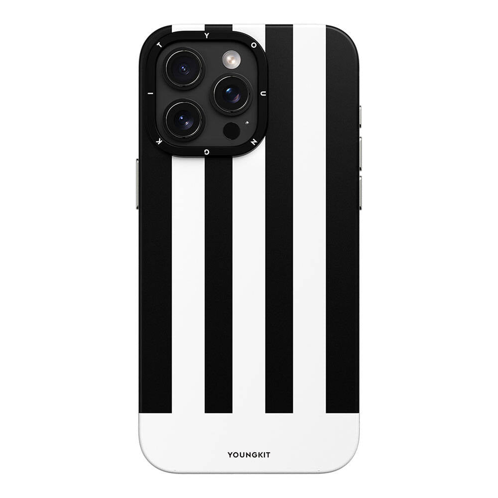 iPhone 15 Pro Max Kılıf M-safe Şarj Özellikli Youngkit Striped Piano Keys Serisi Kılıf