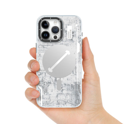 iPhone 15 Pro Max Kılıf M-safe Şarj Özellikli YoungKit Technology Serisi Kılıf