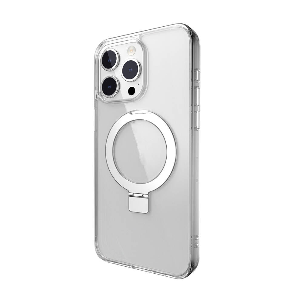 iPhone 15 Pro Max Kılıf M-safe Şarj Özellikli Yüzük Standlı Lisanslı Switcheasy Magstand-M Kılıf