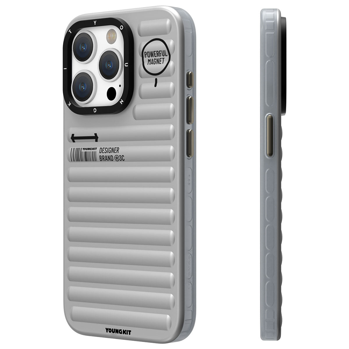 iPhone 15 Pro Max Kılıf Mat Renkli Tasarım YoungKit Original Serisi Kılıf