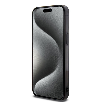 iPhone 15 Pro Max Kılıf Mercedes Benz orijinal Lisanslı M-safe Şarj Özellikli Çift Katmanlı Paralel Çizgi Desenli Kılıf