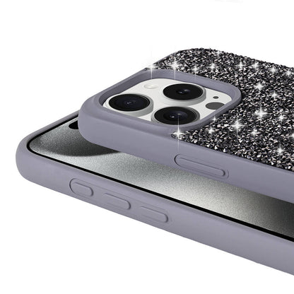 iPhone 15 Pro Max Kılıf Parlak Taşlı Tasarım Zore Pırlanta Kılıf