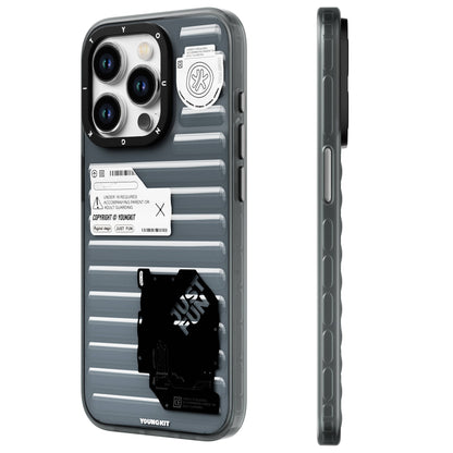 iPhone 15 Pro Max Kılıf Şeffaf Renkli Tasarım YoungKit Fluorite Serisi Kılıf