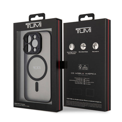 iPhone 15 Pro Max Kılıf TUMI Orijinal Lisanslı M-safe Şarj Özellikli Kamera Standlı Buzlu Mat Kılıf