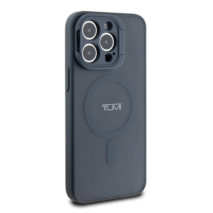 iPhone 15 Pro Max Kılıf TUMI Orijinal Lisanslı M-safe Şarj Özellikli Kamera Standlı Buzlu Mat Kılıf