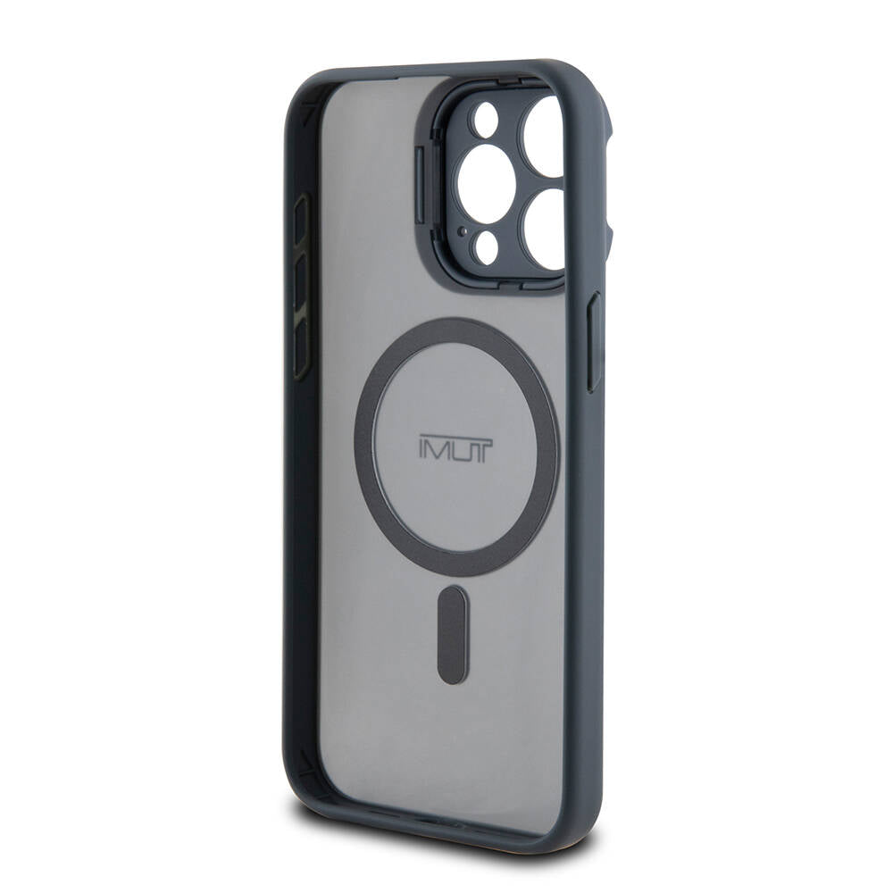 iPhone 15 Pro Max Kılıf TUMI Orijinal Lisanslı M-safe Şarj Özellikli Kamera Standlı Buzlu Mat Kılıf