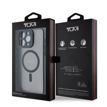 iPhone 15 Pro Max Kılıf TUMI Orijinal Lisanslı M-safe Şarj Özellikli Kamera Standlı Buzlu Mat Kılıf