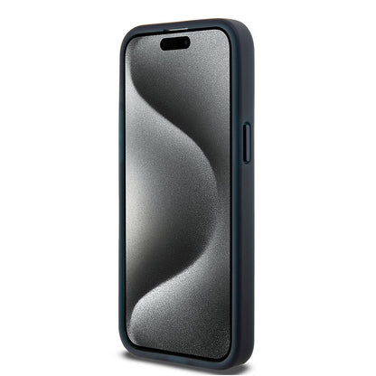 iPhone 15 Pro Max Kılıf TUMI orijinal Lisanslı M-safe Şarj Özellikli Buzlanmış Saydam Fırça Kamuflajı Desenli Kılıf