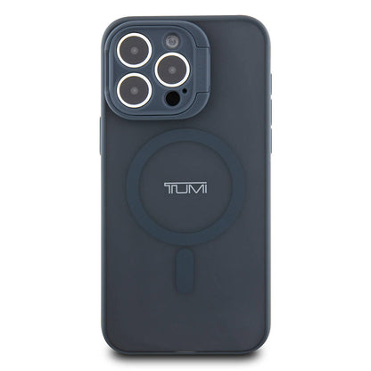 iPhone 15 Pro Max Kılıf TUMI orijinal Lisanslı M-safe Şarj Özellikli Kamera Standlı Buzlu Mat Kılıf